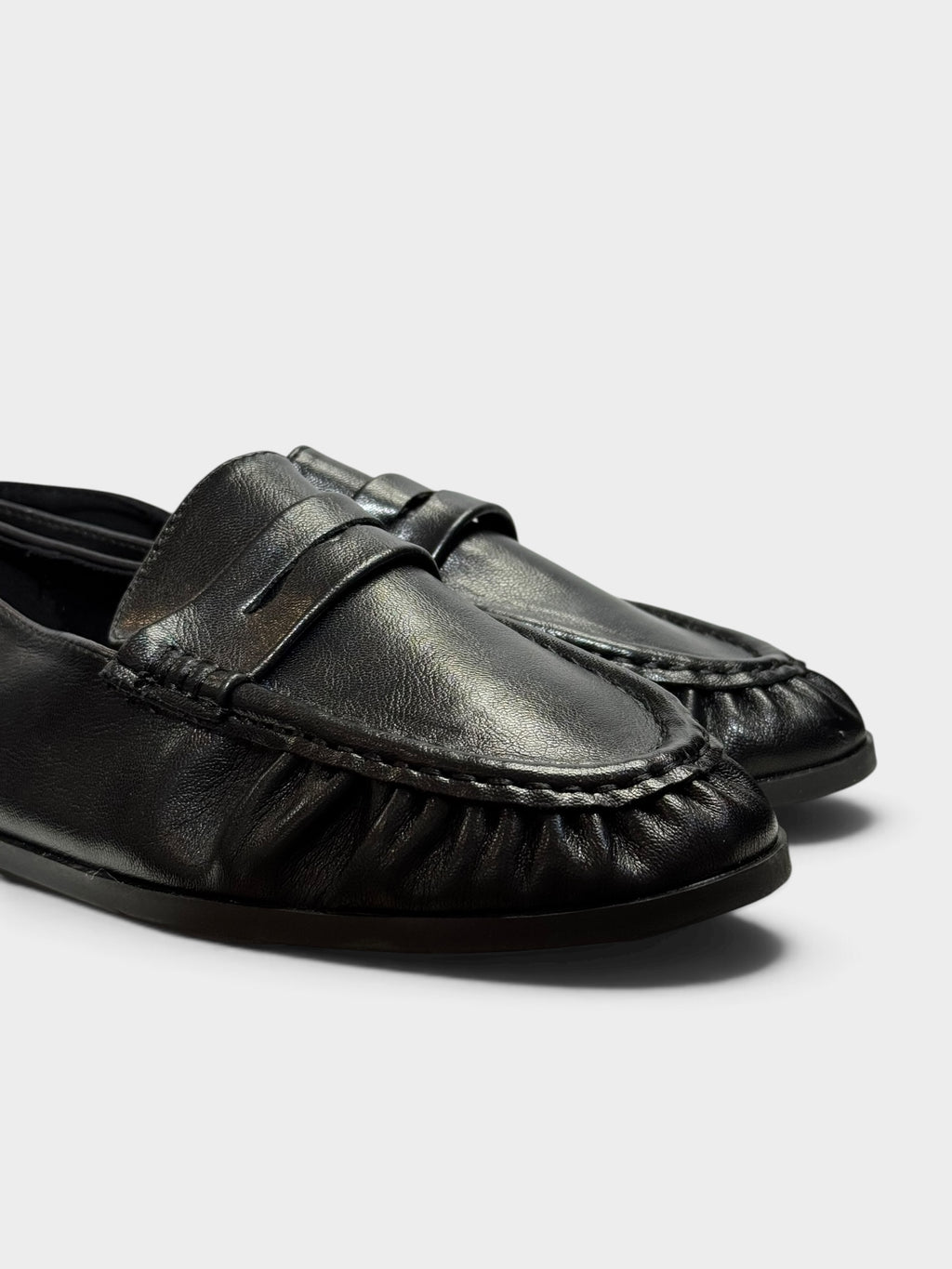 Loafersy Damskie Czarne
