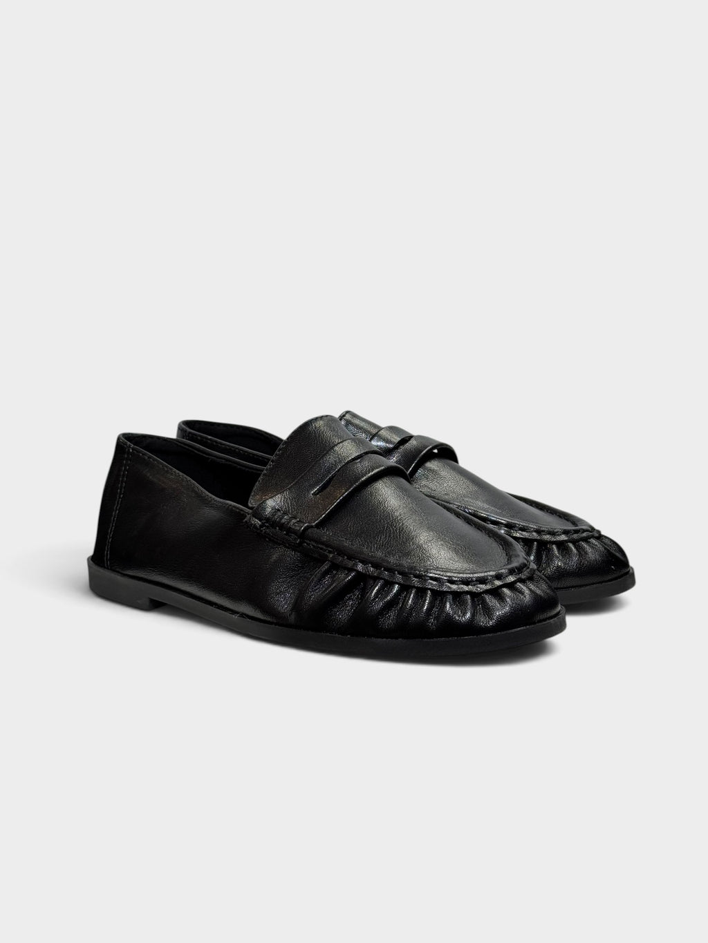 Loafersy Damskie Czarne
