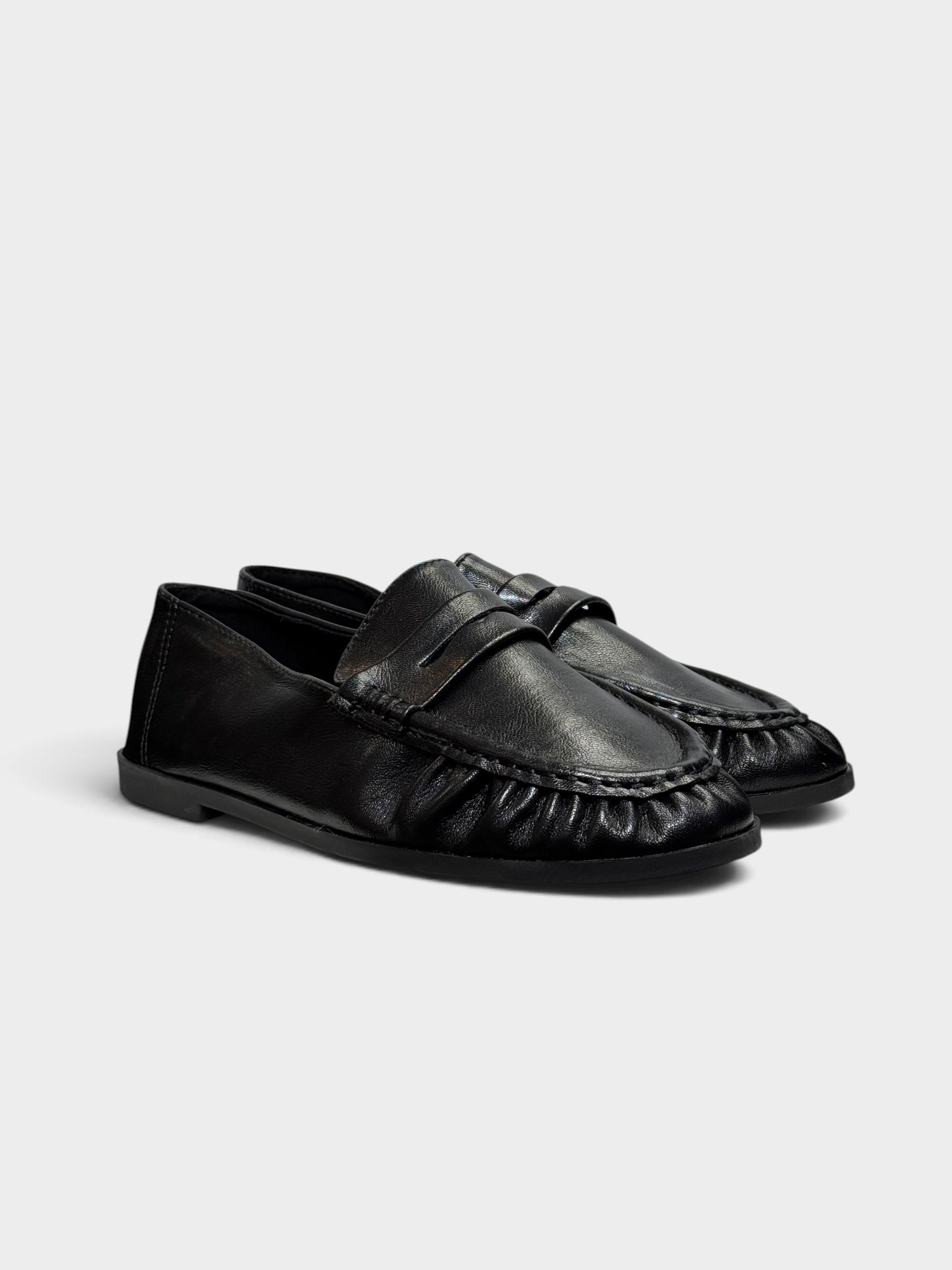 Loafersy Damskie Czarne