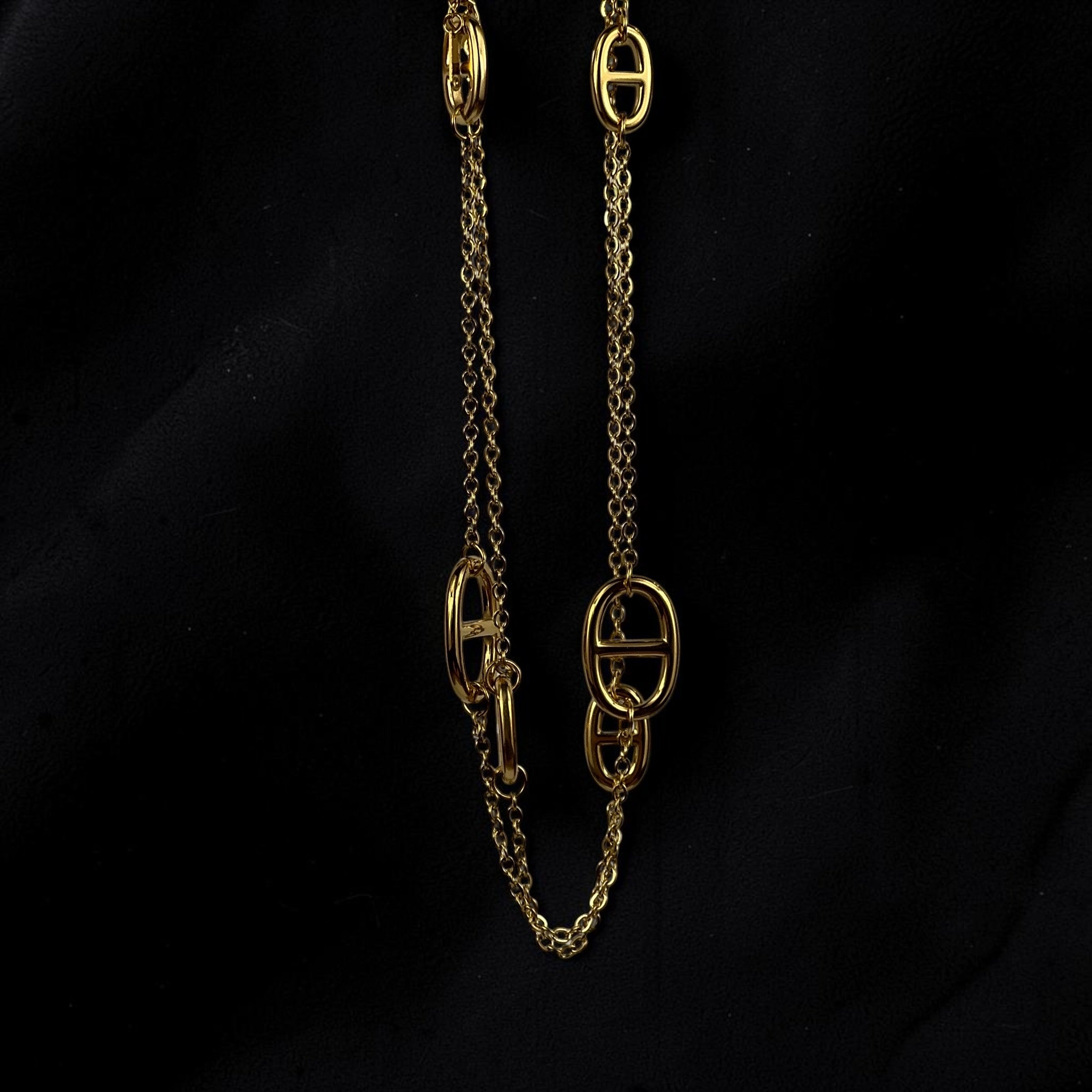Naszyjnik złoty łańcuch marynarski (Chain d'Ancre)