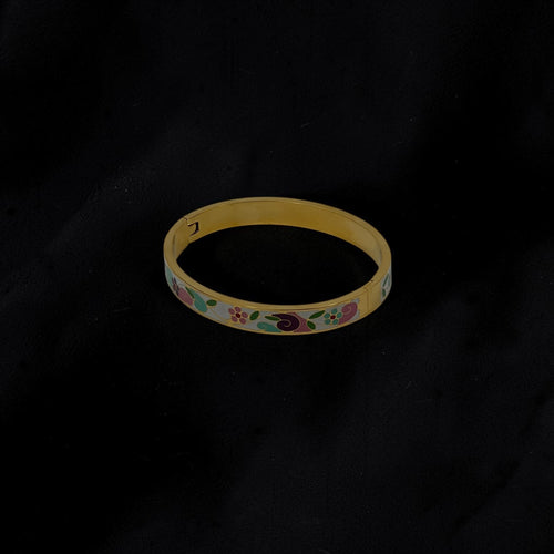 Bransoletka bangle — kwiaty i winorośl